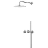 Душевая система ABBER Emotion 316 AF8819BST скрытого монтажа без излива, брашированная сталь