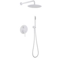 Душевая система ABBER Emotion AF8818W скрытого монтажа без излива, белый матовый