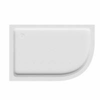 Душевой поддон ABBER AD3E100 L 100х90 асимметричный, акриловый, белый