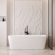 Ванна из искусственного камня ABBER Stein AS9617 белая матовая