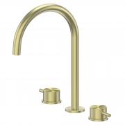 Смеситель ABBER Wasser Kreis 316 AF8108BG-M для раковины, брашированное светлое золото