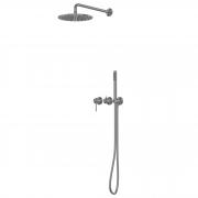 Душевая система ABBER Wasser Kreis 316 AF8118BGG скрытого монтажа без излива, брашированная оружейная сталь