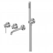 Смеситель ABBER Wasser Kreis 316 AF8130BST для ванны скрытого монтажа, брашированная сталь