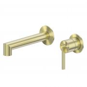 Смеситель ABBER Perfekte 316 AF8A12BG скрытый монтаж для раковины, брашированное светлое золото