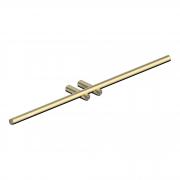 Полотенцедержатель двойной ABBER Osten 316 AA1855BG брашированное светлое золото