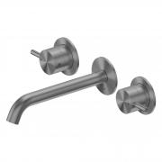 Смеситель ABBER Wasser Kreis 316 AF81123BGG-L для раковины скрытого монтажа, брашированная оружейная сталь