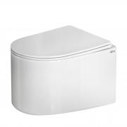 Унитаз ABBER Bequem AC1129 подвесной белый, безободковый, смыв торнадо