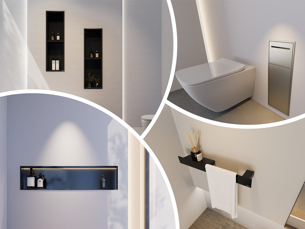 Стильное хранение с ABBER: скрытые ниши из нержавеющей стали скоро на складе!