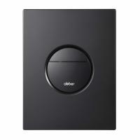 Кнопка смыва ABBER AC0126MB пневматическая, черная матовая