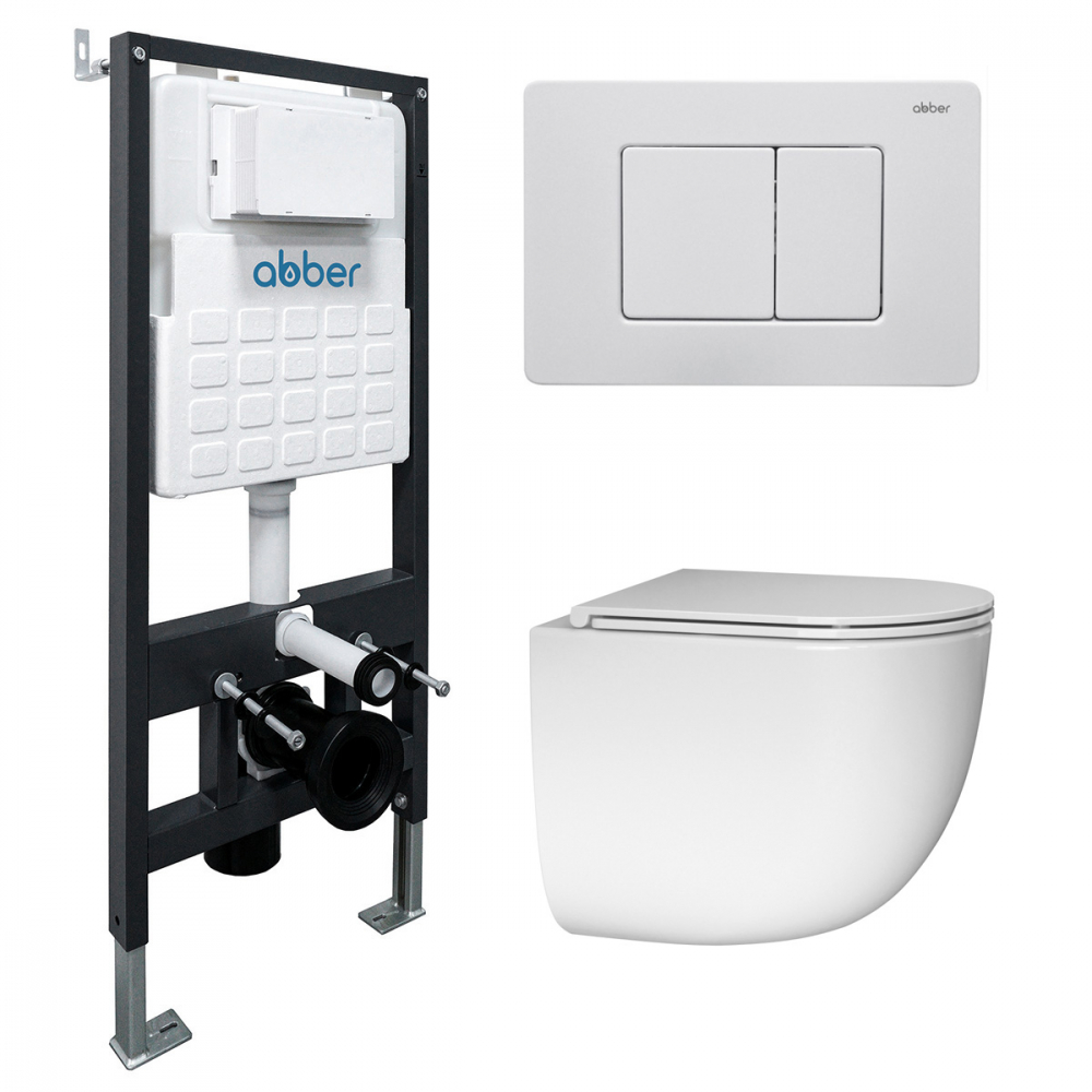 ABBER Bequem AC1132TC AC0105 AC0120MW — Concealed cisterns and flush plates AC1132TC-AC0105-AC0120MW — image 1