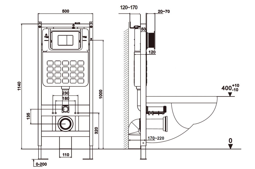 ABBER Bequem AC1132TC AC0105 AC0120MW — Concealed cisterns and flush plates AC1132TC-AC0105-AC0120MW — image 3