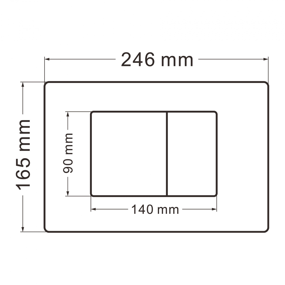 ABBER Bequem AC1132TC AC0105 AC0120MW — Concealed cisterns and flush plates AC1132TC-AC0105-AC0120MW — image 4