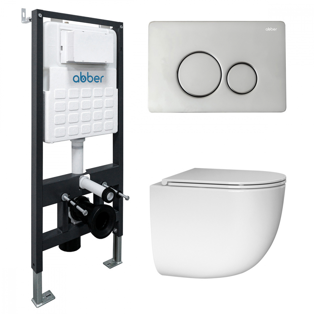 ABBER Bequem AC1132TC AC0105 AC0121 — Concealed cisterns and flush plates AC1132TC-AC0105-AC0121 — image 1