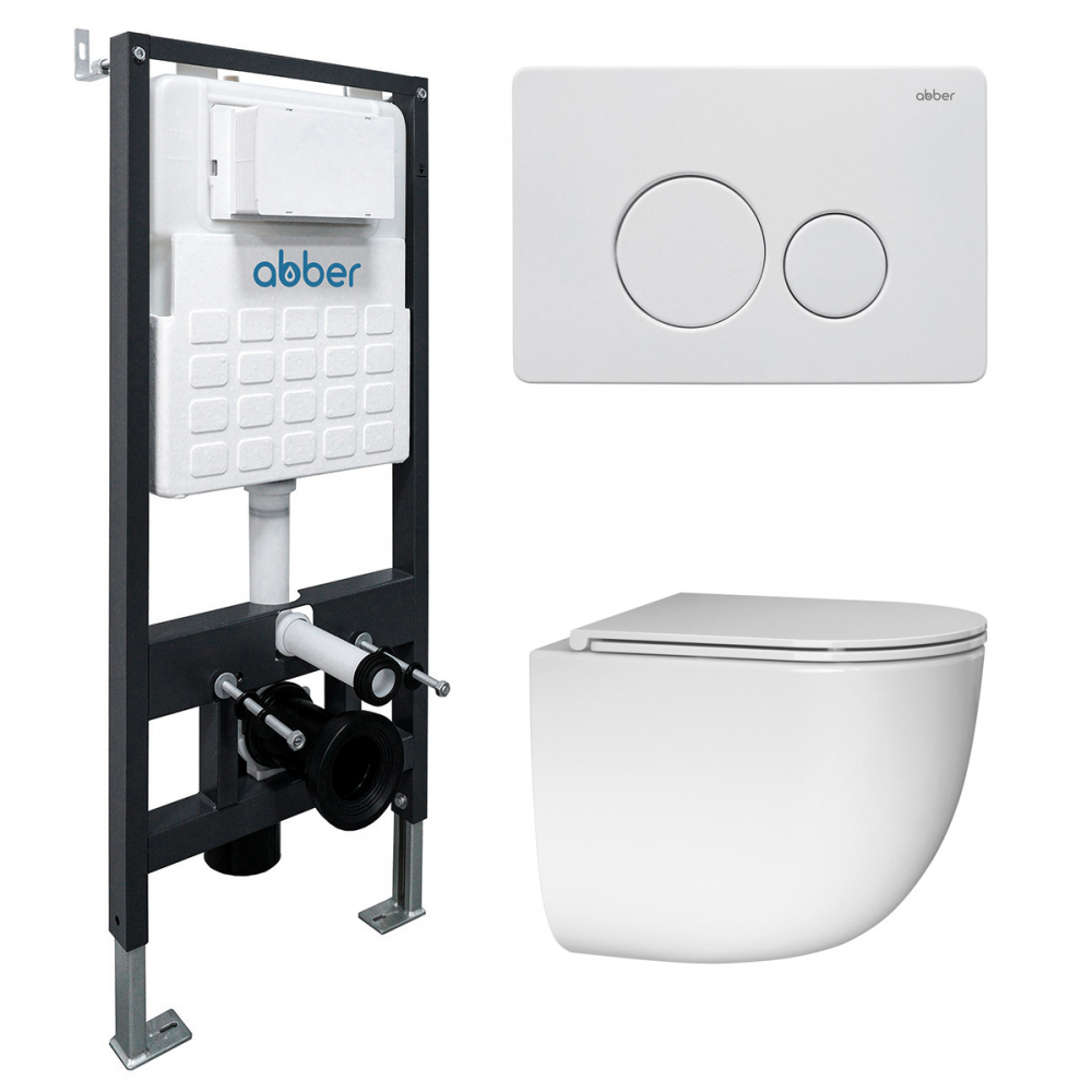ABBER Bequem AC1132TC AC0105 AC0121MW — Concealed cisterns and flush plates AC1132TC-AC0105-AC0121MW — image 1