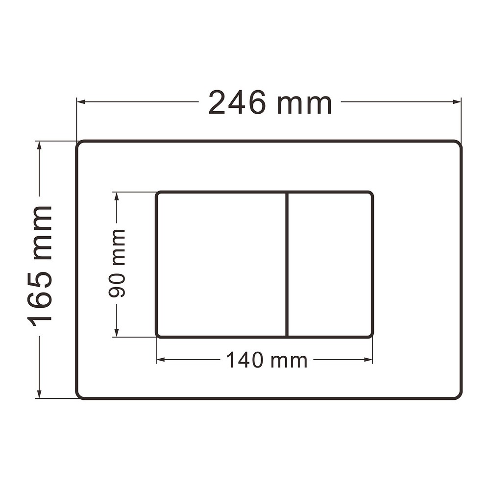 ABBER Rechteck AC1201 AC0105 AC0120MW — Concealed cisterns and flush plates AC1201-AC0105-AC0120MW — image 4
