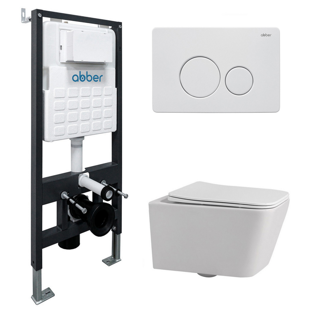 ABBER Rechteck AC1201 AC0105 AC0121MW — Concealed cisterns and flush plates AC1201-AC0105-AC0121MW — image 1