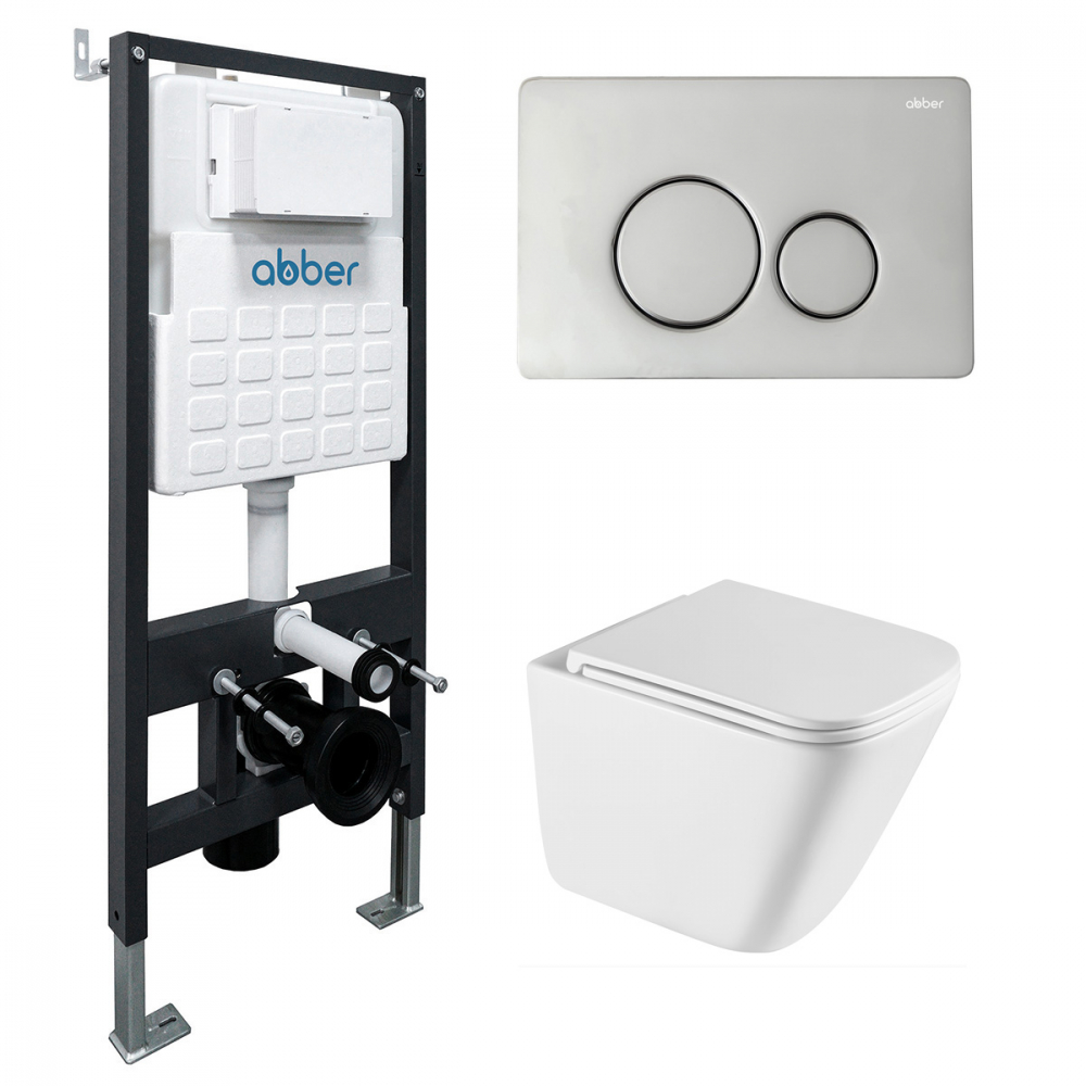 ABBER Rechteck AC1219TC AC0105 AC0121 — Concealed cisterns and flush plates AC1219TC-AC0105-AC0121 — image 1