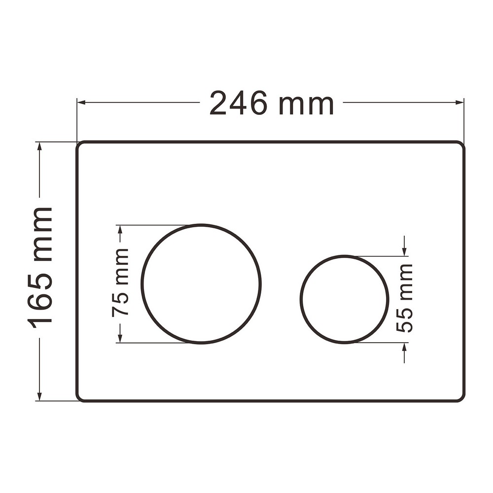 ABBER Rechteck AC1219TC AC0105 AC0121 — Concealed cisterns and flush plates AC1219TC-AC0105-AC0121 — image 5