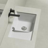 Раковина на стиральную машину встраиваемая снизу ABBER Rechteck AC2225L белая