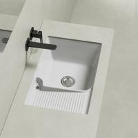 Раковина на стиральную машину встраиваемая снизу ABBER Rechteck AC2226L белая