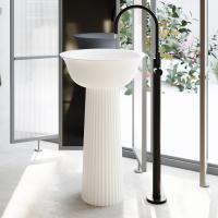 Раковина отдельностоящая ABBER Stein AS2552 белая матовая