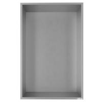 Скрытая настенная ниша из нержавеющей стали ABBER Nischen AN3001BST сталь брашированная