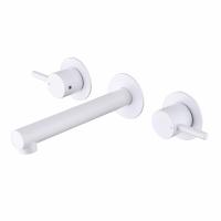 Смеситель ABBER Emotion AF88121W скрытого монтажа для раковины, белый матовый