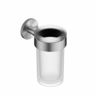 Стакан для зубных щеток с держателем ABBER Pol 316 AA1960BST брашированная сталь