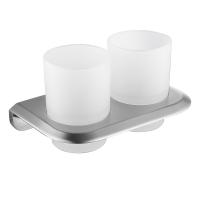 Стакан двойной для зубных щеток ABBER Nord AA1557SP сатин