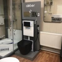 Стенд ABBER для 1 унитаза и 1 инсталляции 180*70*50 мм