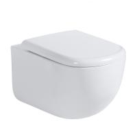 Унитаз ABBER Bequem AC1134T подвесной белый, безободковый, смыв торнадо